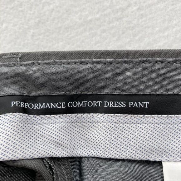 Haggar Dress Pants Women's 36x30 Gray Performance Stretch Straight Leg Waistband - Picture 5 of 12